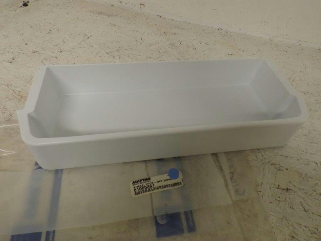 MAYTAG WHIRLPOOL REFRIGERATOR 61005361 UPPER PICK OFF SHELF NEW MAYTAG WHIRLPOOL REFRIGERATOR 61005361 UPPER PICK OFF SHELF NEW